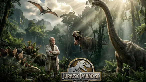 Jurassic Paradise VR vr-360 degree movie.
